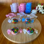 Baleiro Balinha Cores 5x9cm 10 unidades