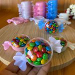 Baleiro Balinha Cores 5x9cm 10 unidades