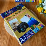 Papel Foto Adesivo Matte 130g Off Paper - 50 folhas 