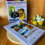 Papel Foto A4 108g Matte Off paper - 100 folhas
