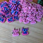 Kit Emborrachado Stitch e Angel Boia Flamingo 3,5cm - 10un