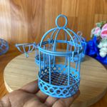 Gaiola de metal Azul Bb Aromada 9cm - 12un 