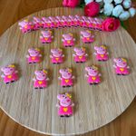 Aplique Emborrachado Peppa Pig Fada Pacote com 10 Unidades