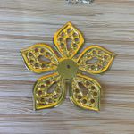 Tag Flor Vazada Dourada 4,1cm - 10 Unidades