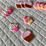 Aplique Emborrachado Cupcake Sortido 2,9x3,2cm - 10 un