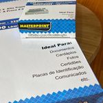 Plástico para Plastificação A4 125 mic Pouch Film. MASTERPRINT