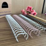 Wire-o Duplo Anel 2x1 A4 – 23 Anéis 5/8" (15,9mm) – Capacidade até 120 Folhas 75g