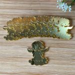 Aplique Espelhado Anjo Menina - 10 Unidades 4Cm