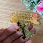 Aplique Espelhado Anjo Menino - 10 Unidade 4Cm