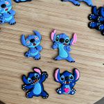 Kit Emborrachado Stitch Apaixonado Sortido - 4 CM 10 Unidades