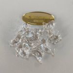 Pingente acrílico Golfinho 2,5cm cristal - pacote com 10 unidades
