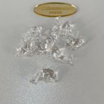 Pingente acrílico Golfinho 2,5cm cristal - pacote com 10 unidades
