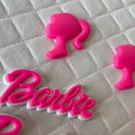 Aplique emborrachado Barbie Nome/cabeça - sortido 10 unidades cod.65