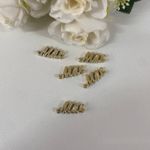 Aplique dourado Mãe 3cm - pacote com 10 unidades 