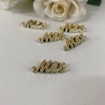 Aplique dourado Mãe 3cm - pacote com 10 unidades 