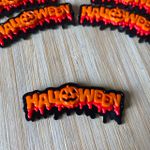 Aplique Halloween Nome 50mm - 10 Unidades