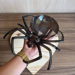 Bandeja Aranha Decorativa 23x24cm – Preta Fumê