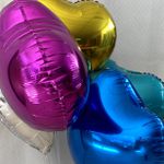 Balão metalizado coração 18 polegadas