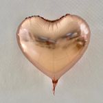 Balão metalizado coração 18 polegadas
