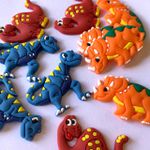 Aplique Emborrachado Dinossauro Sortido 3cm - 10 Un