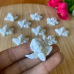 Aplique Resina Branco Anjo 2,6x3cm - 10Un