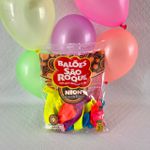 Balão SÃO ROQUE 9" Neon - pacote com 25 unidades