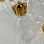 Dourado garrafa plástica Senhora de Aparecida 5x9cm - 12unidade