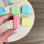 Mini Bloquinho Cole e Anote - 4 Cores Sortidas