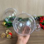 Bola Acrílica 15cm Transparente – Unidade