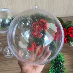 Bola Acrílica 20cm Transparente – Unidade