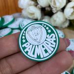 Aplique Emborrachado Símbolo Palmeiras 3cm – 10 Unidades