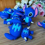 Pingente Emborrachado Stitch 3D 5cm Azul - 1 un 
