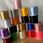 Cordão de cetim cores 1mm 50metros