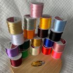 Cordão de cetim cores 1mm 50metros