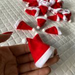 Mini Gorro Natal Vermelho 6x5cm 5un
