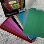 Kit Papel Glitter Metalizado A4 250G OFF 10 folhas sort 