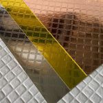 Papel laminado matelassê A4 250g 5 folhas.