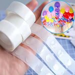 Fita Adesiva P/Balões 1x1CM - (Cola Dots) - 100 Adesivos 