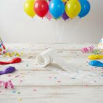 Fita Adesiva P/Balões 1x1CM - (Cola Dots) - 100 Adesivos 