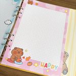 Fichário Univer. A4 Capivara Capa Dura – 72 Folhas 