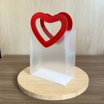 Sacola Fosca com Alça de Coração – 16x8x18,5 cm