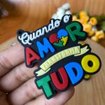 Emborrachado frase autismo 5 cm 10 unidades