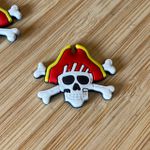 Kit emborrachado caveiras pirata 10 unidades