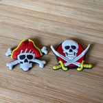 Kit emborrachado caveiras pirata 10 unidades