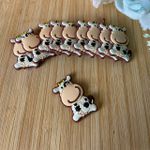 Aplique Emborrachado Vaca Fazendinha 4cm - 10 unidades