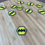 Aplique Emborrachado Símbolo Batman 2cm - 10 Unidades
