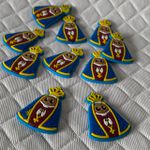 Aplique Emborrachado Nossa Senhora 3,5x5,2cm - 10un