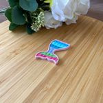 Aplique Emborrachado Cauda de Sereia Pop It 4cm - 10 Unidades