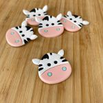 Aplique Emborrachado Zebra Safari 3,5cm - 10 unidades