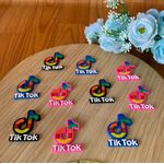 Kit Aplique Emborrachado Tiktok 4cm - 10 unidades